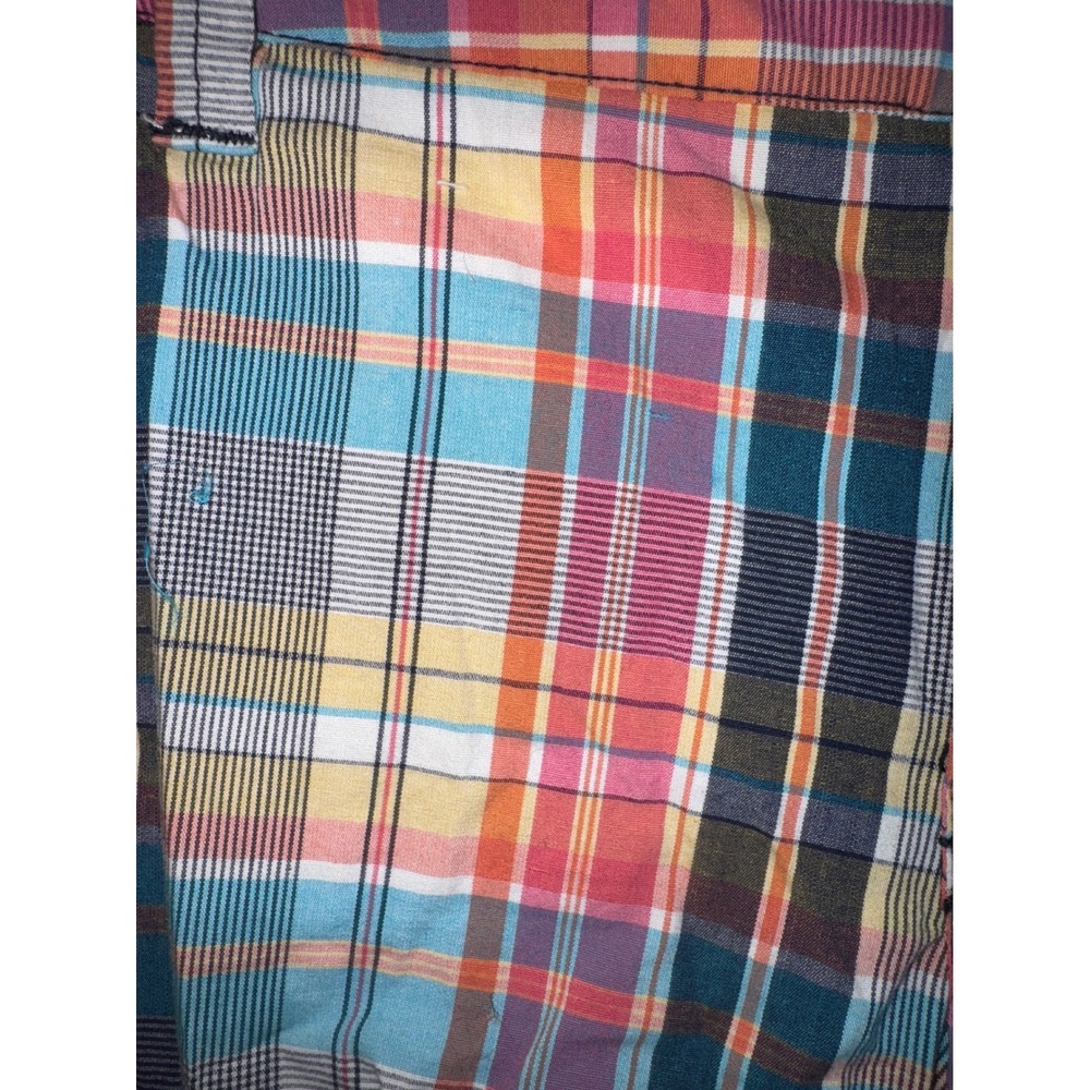 Khakis &‎ Co Plaid Bermuda Shorts Colorful Casual Summer Size 10P - Picture 2 of 4